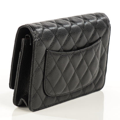 Chanel Caviar Quilted Wallet On Chain WOC Black 3 of 8