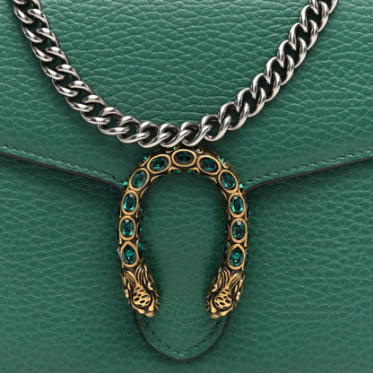 Gucci Calfskin Mini Dionysus Chain Wallet Emerald 6 of 8
