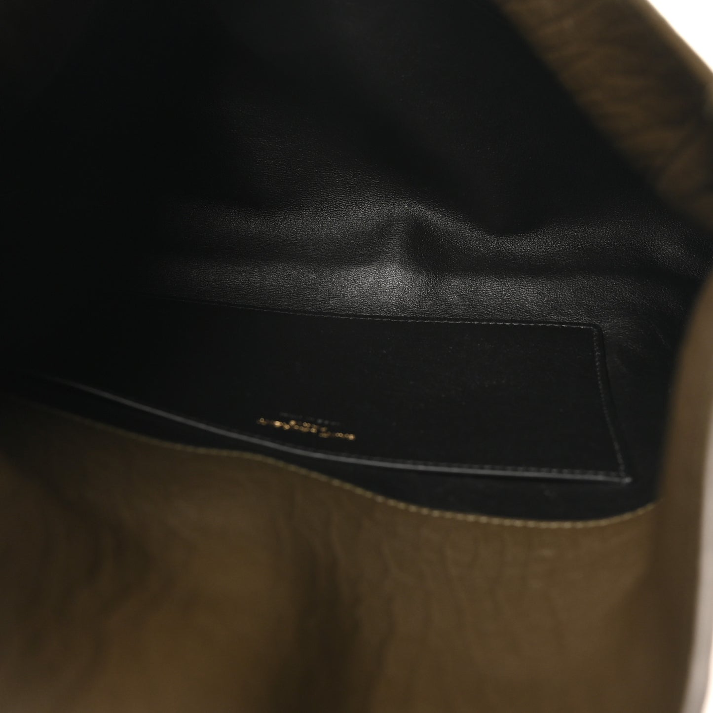 Grained Lambskin Large Cassandre Envelope Pouch Light Musk