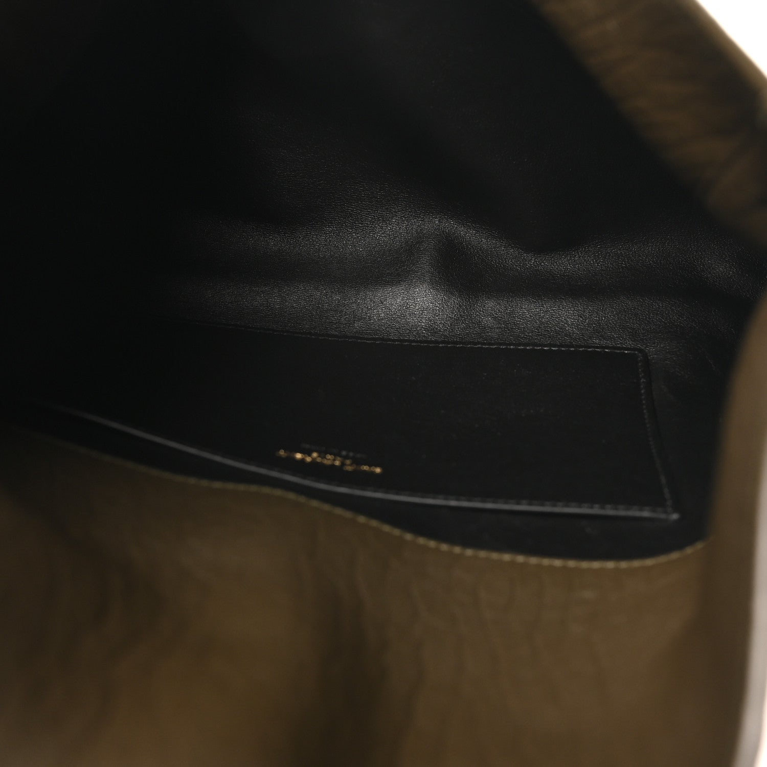 Saint Laurent Grained Lambskin Large Cassandre Envelope Pouch Light Musk 8 of 16
