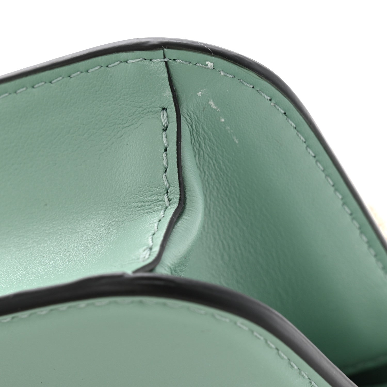 Valentino Garavani Calfskin Crystal Vlogo Loco Shoulder Bag Morning Dew 12 of 13