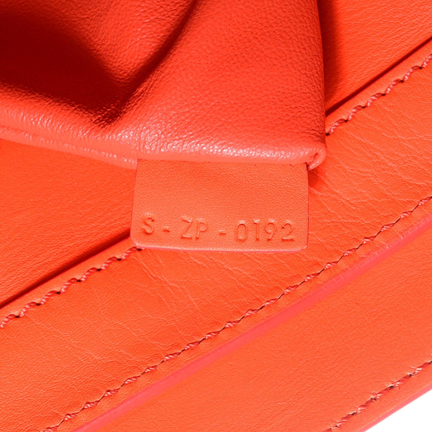 Celine Smooth Calfskin Mini Luggage Bright Orange 7 of 9