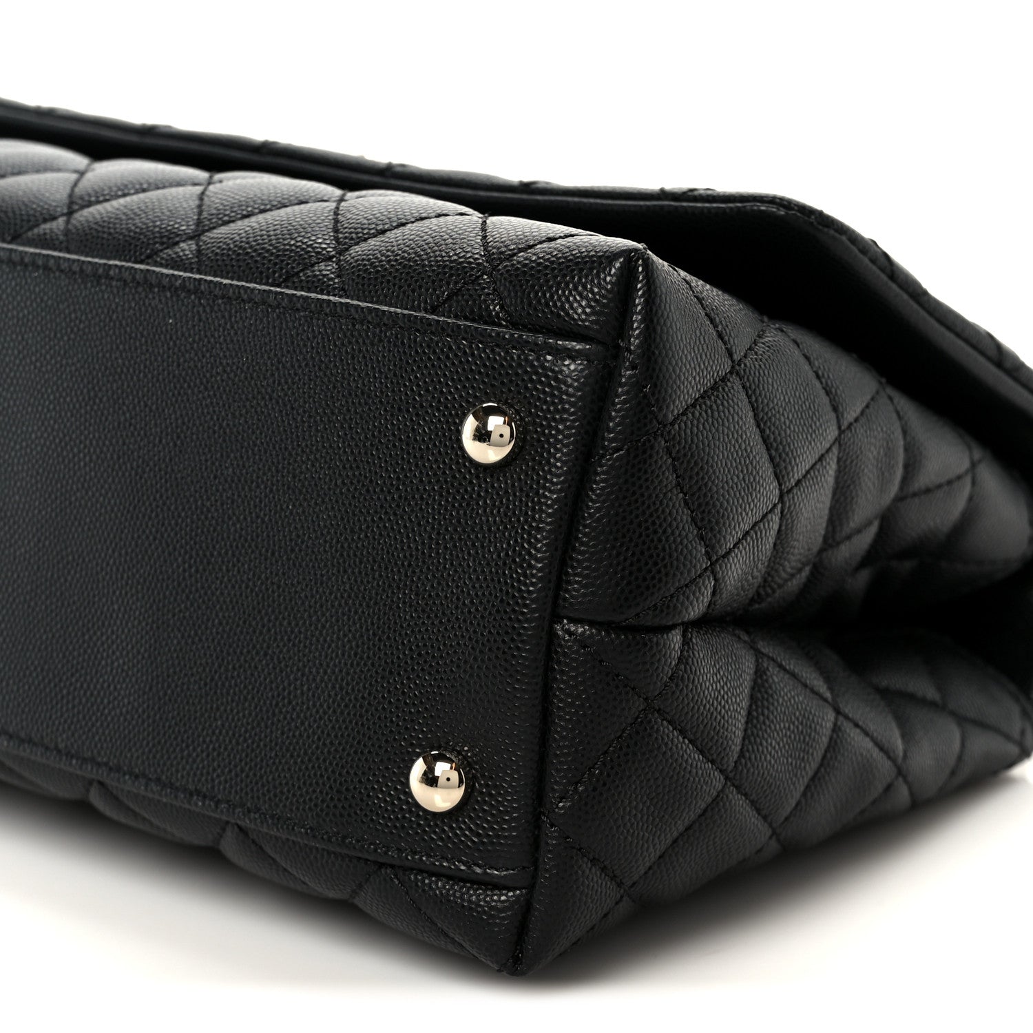 Chanel Caviar Quilted Small Coco Handle Flap Black 11 of 12