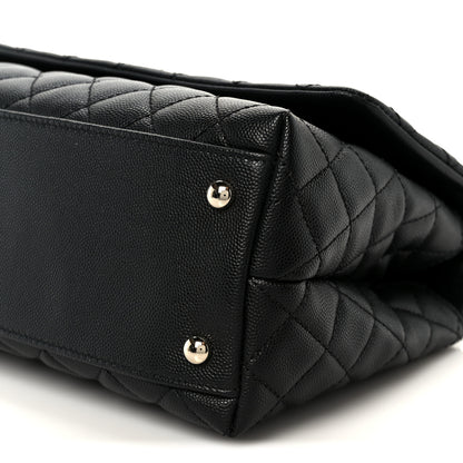 Chanel Caviar Quilted Small Coco Handle Flap Black 11 of 12