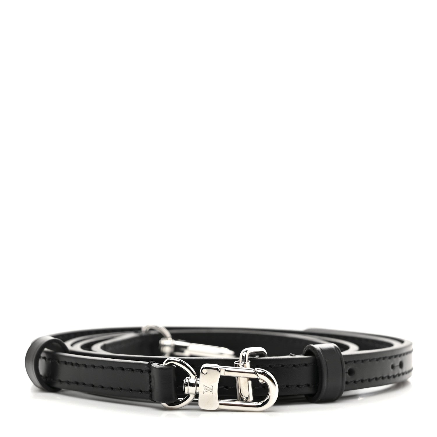 Louis Vuitton Calfskin 16mm Adjustable Shoulder Strap Black 1 of 3