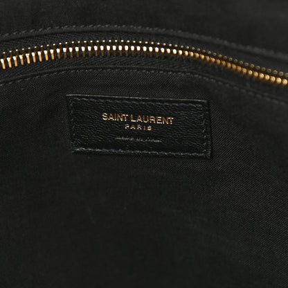 Saint Laurent Linen Calfskin Rive Gauche Tote Natural 6 of 10