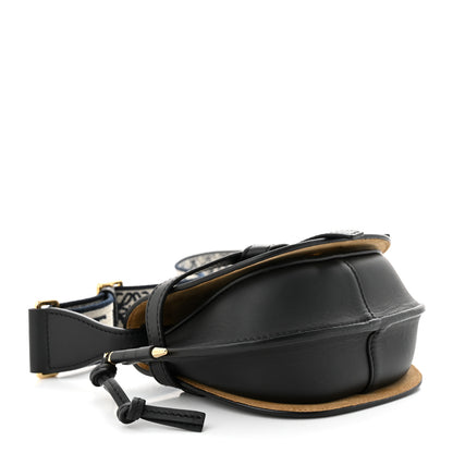 Loewe Calfskin Jacquard Mini Gate Dual Bag Black 4 of 10