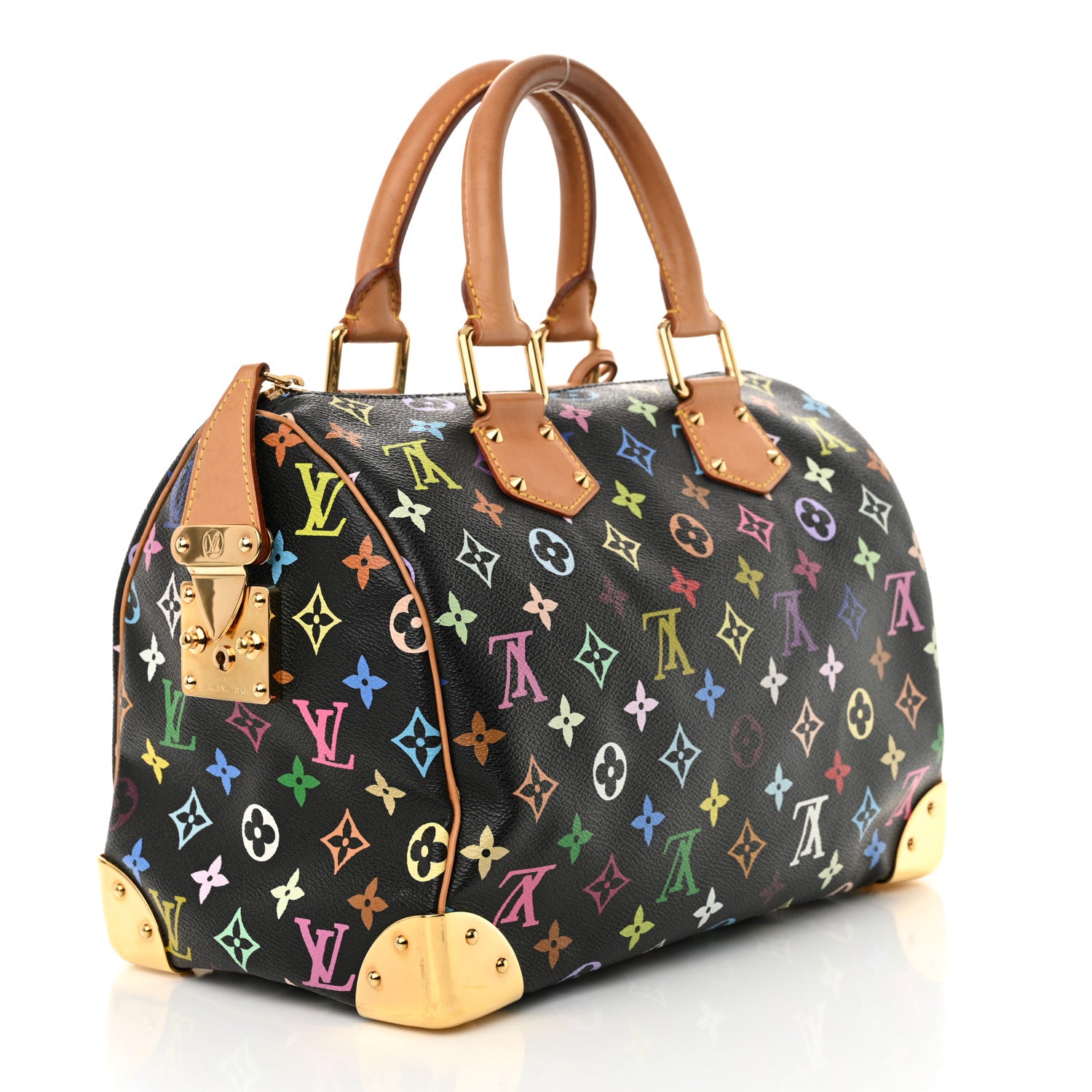 Louis Vuitton Monogram Multicolor Speedy 30 Black 3 of 13