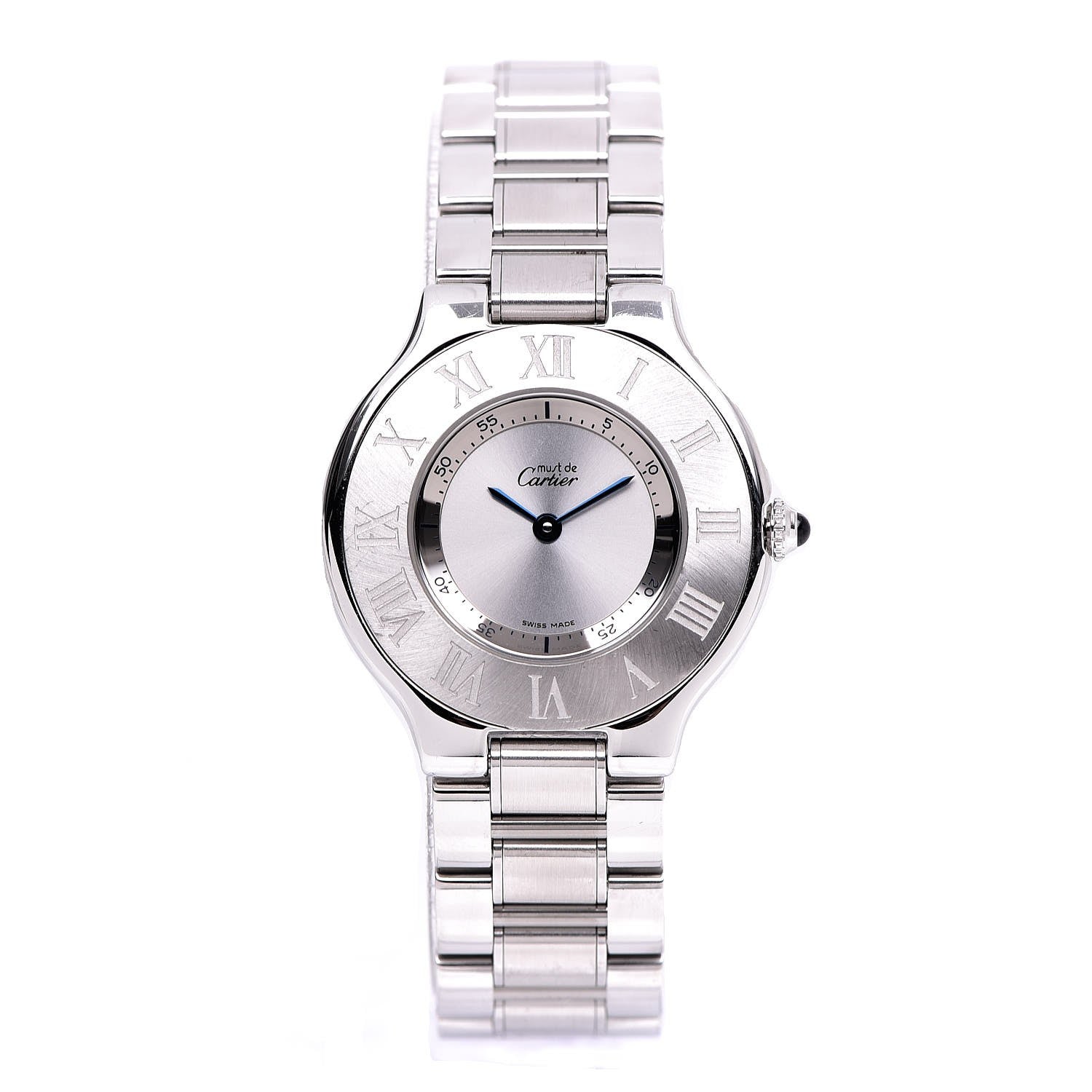 Cartier Stainless Steel 31mm Must De 21 Quartz Watch 1 of 6