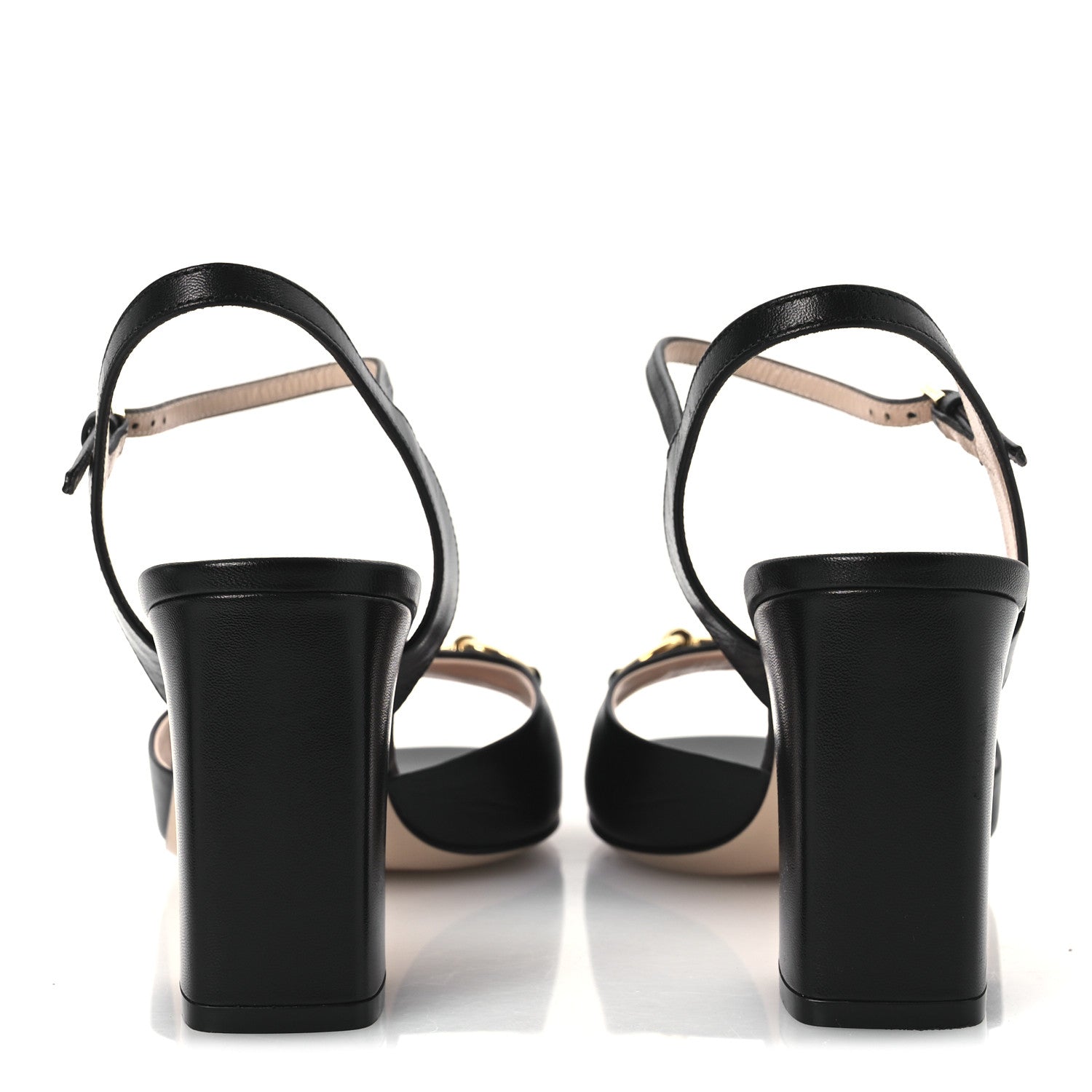 Gucci Malaga Kid Horsebit Lady 75mm Sandals 40.5 Black 6 of 12
