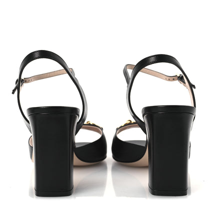 Gucci Malaga Kid Horsebit Lady 75mm Sandals 40.5 Black 6 of 12