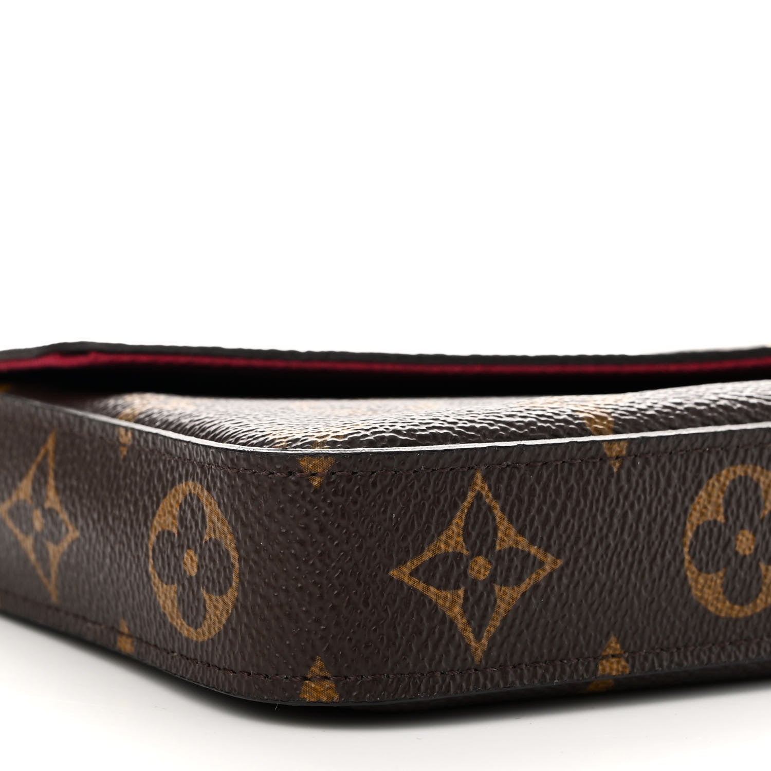 Louis Vuitton Monogram Pochette Felicie Chain Wallet Fuchsia 10 of 12