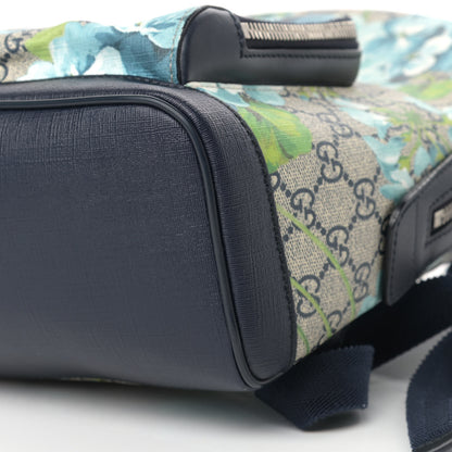 Gucci GG Supreme Monogram Blooms Small Day Backpack Blue 9 of 10