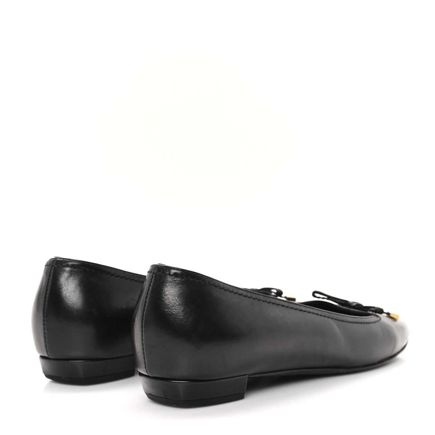 Louis Vuitton Calfskin Uniformes Ballet Flats 38.5 Black 5 of 9