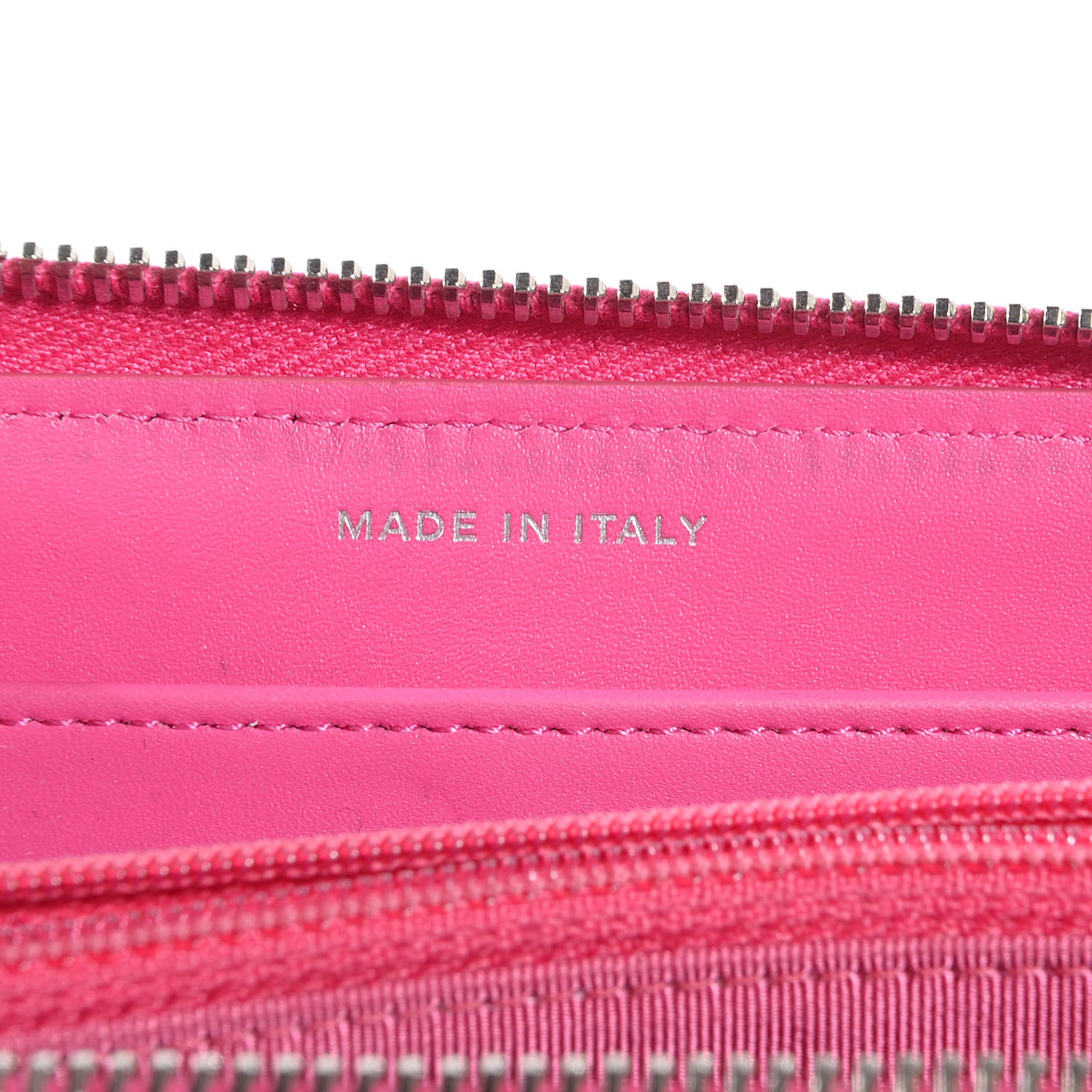 Chanel Iridescent Caviar Large Zip Around Wallet Pink 7 of 8
