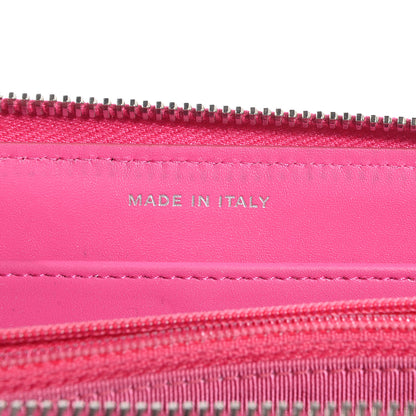 Chanel Iridescent Caviar Large Zip Around Wallet Pink 7 of 8
