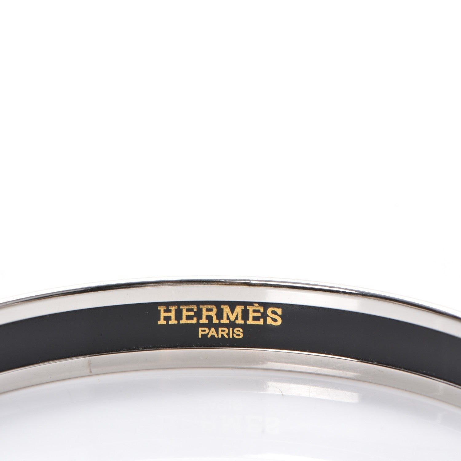 Hermes Enamel Printed Narrow Capitales Bracelet 65 4 of 6