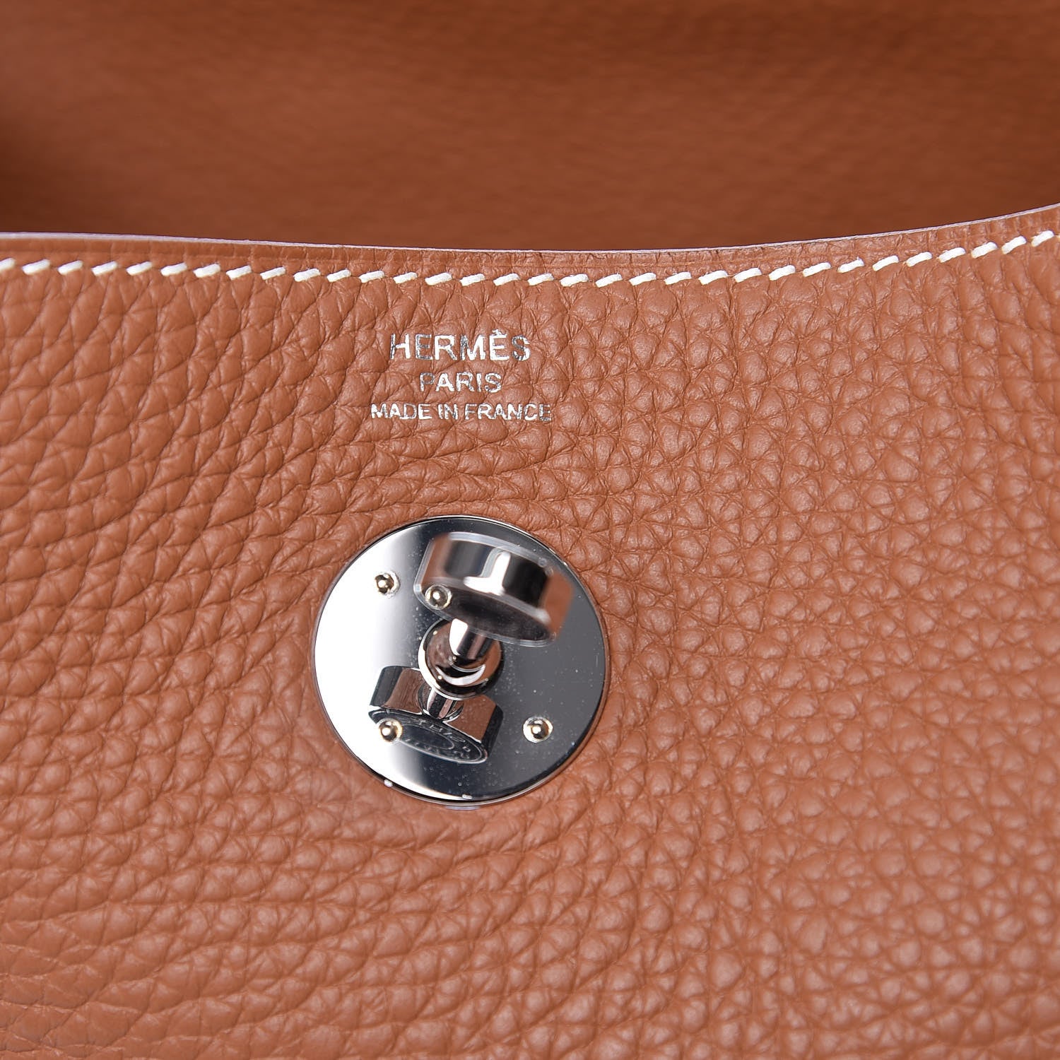 Hermes Taurillon Clemence Lindy 26 Gold 6 of 9