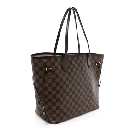 Louis Vuitton Damier Ebene Neo Neverfull MM Rose Ballerine 4 of 20
