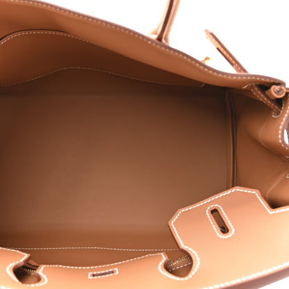 Hermes Toile Swift Birkin 30 Gold 5 of 11