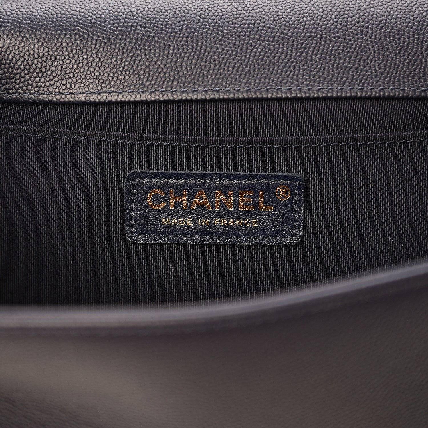 Chanel Caviar Quilted Medium Boy Flap Dark Blue 5 of 10