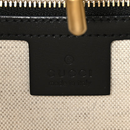 Gucci X BALENCIAGA Calfskin Logo Print Medium Jackie 1961 Hobo Black 6 of 9