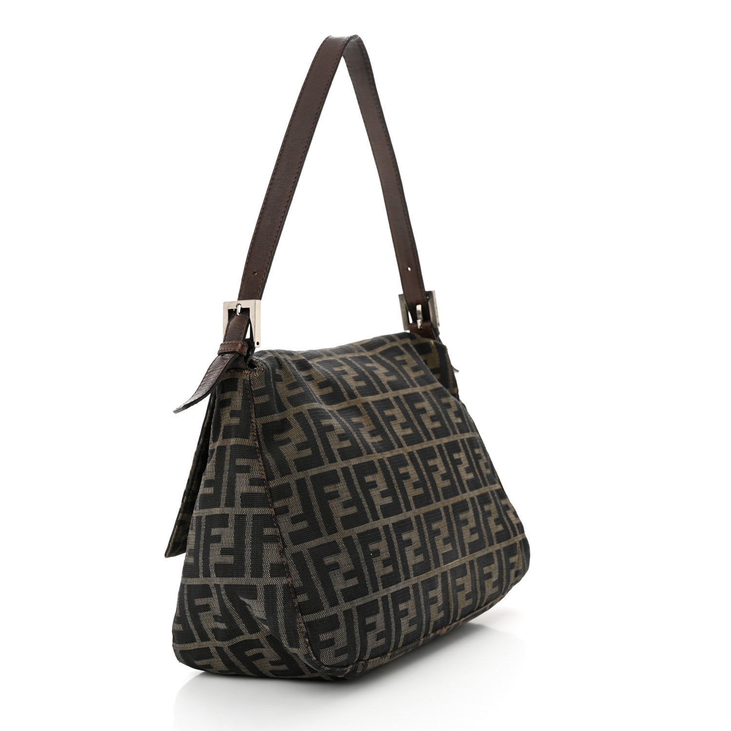 Fendi Zucca Big Forever Mama Baguette Tobacco 3 of 11