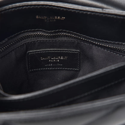 Saint Laurent Calfskin Y Quilted Monogram Toy Loulou Crossbody Bag Black 6 of 7