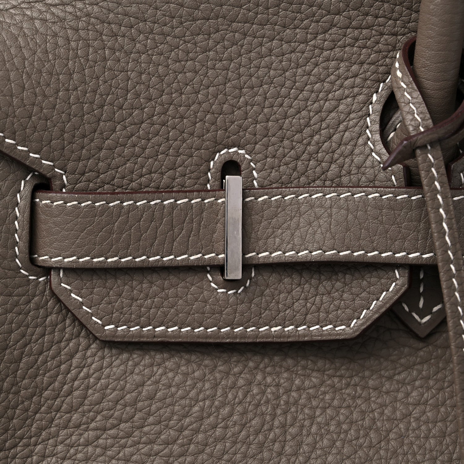 Hermes Taurillon Clemence Birkin 35 Etoupe 14 of 18