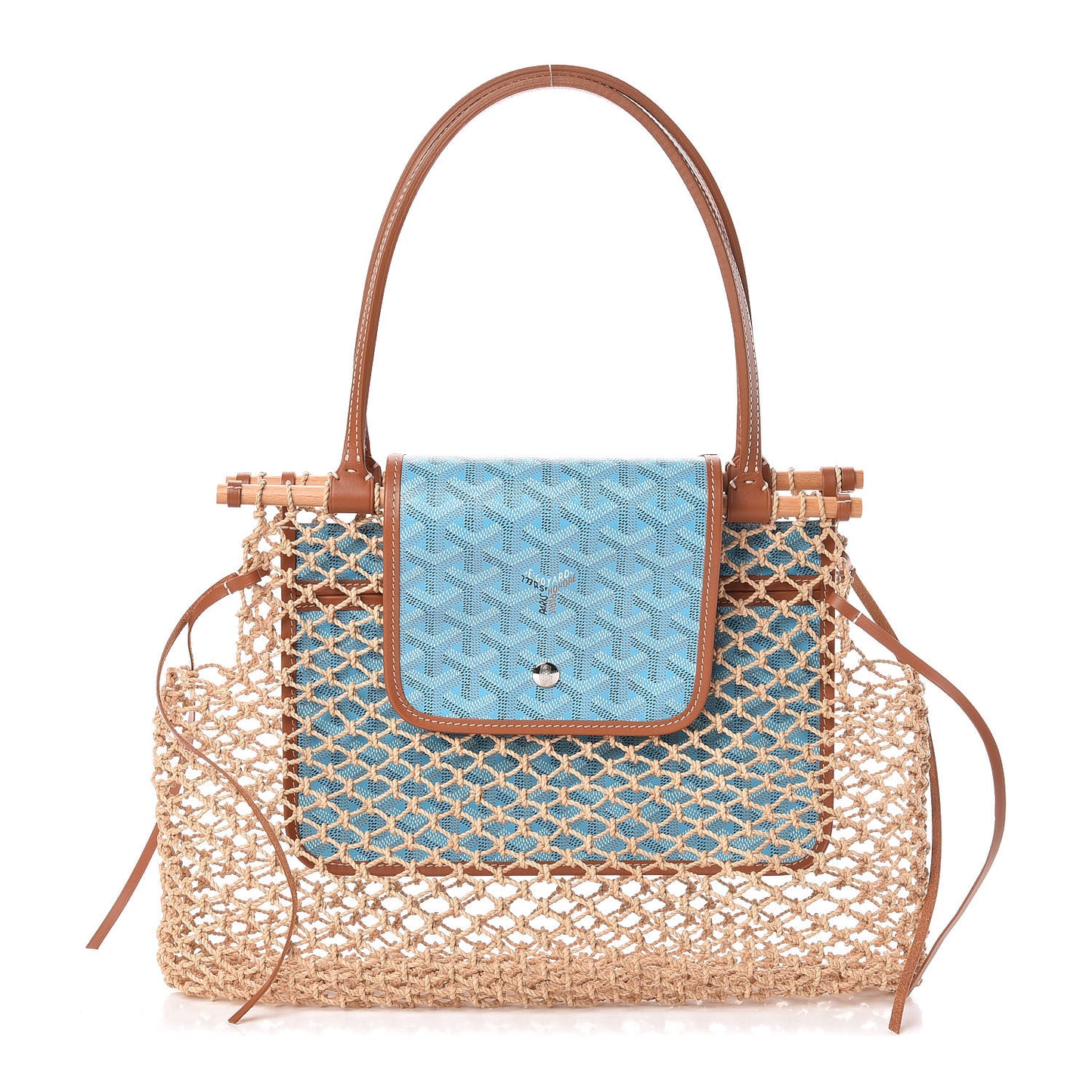 Goyardine Net Aligre Tote Blue