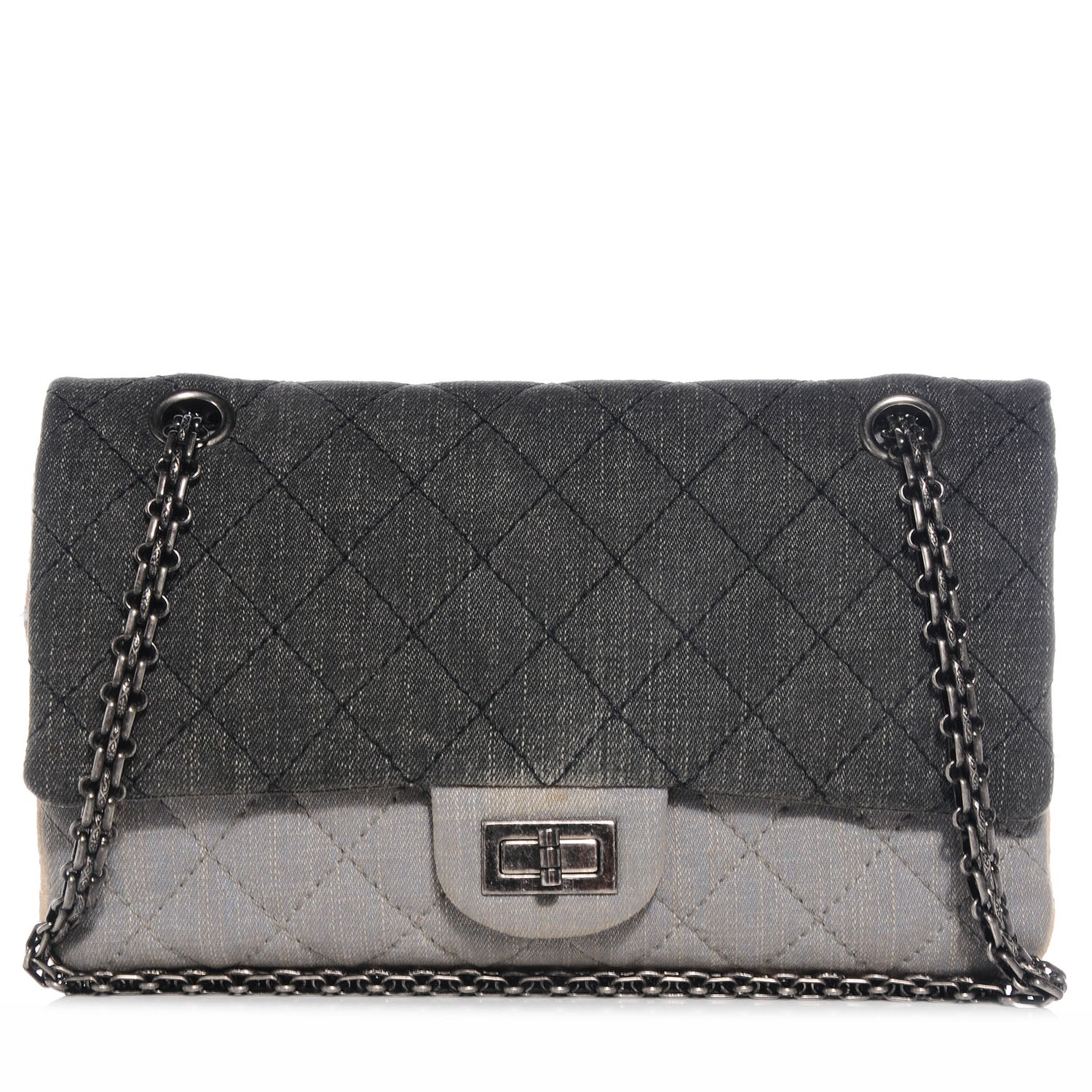 Chanel Denim Tri-Color 2.55 Reissue 255 Flap 1 of 8