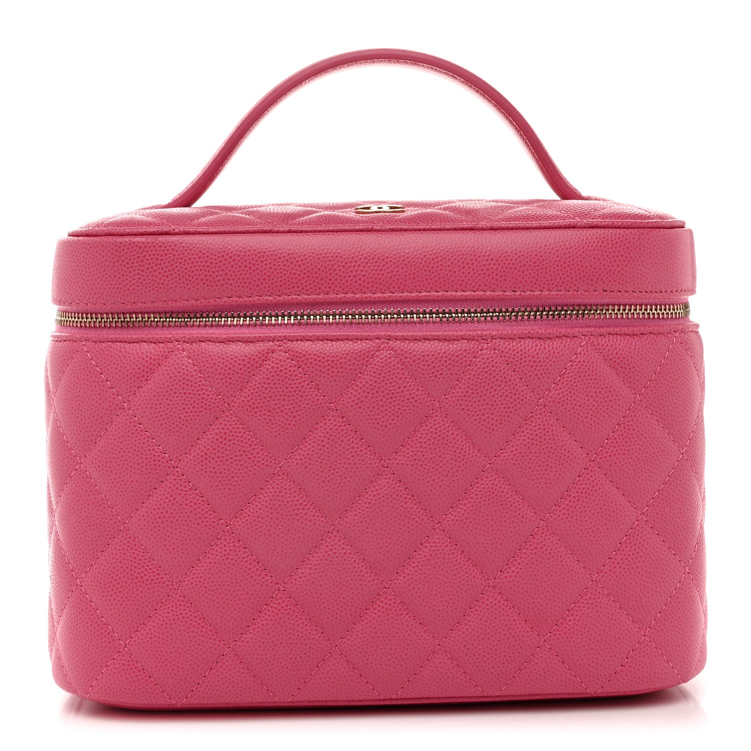 Chanel Caviar Quilted Large Vanity Pouch Pink 1 of 7