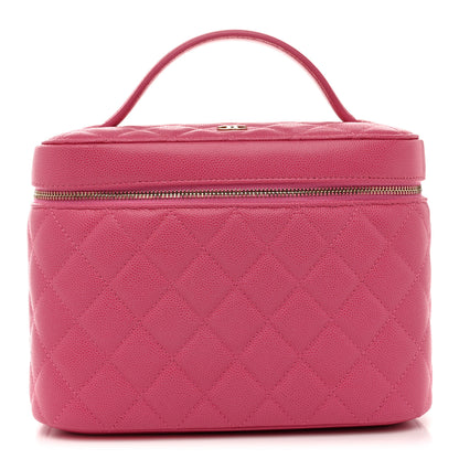 Chanel Caviar Quilted Large Vanity Pouch Pink 1 of 7