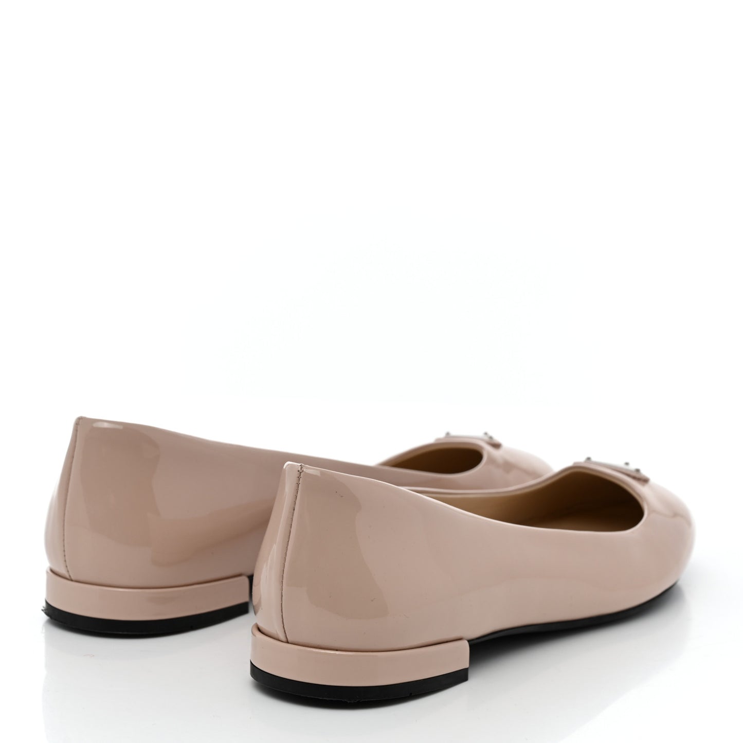 Patent Triangle Ballerina Flats 37.5 Cipria