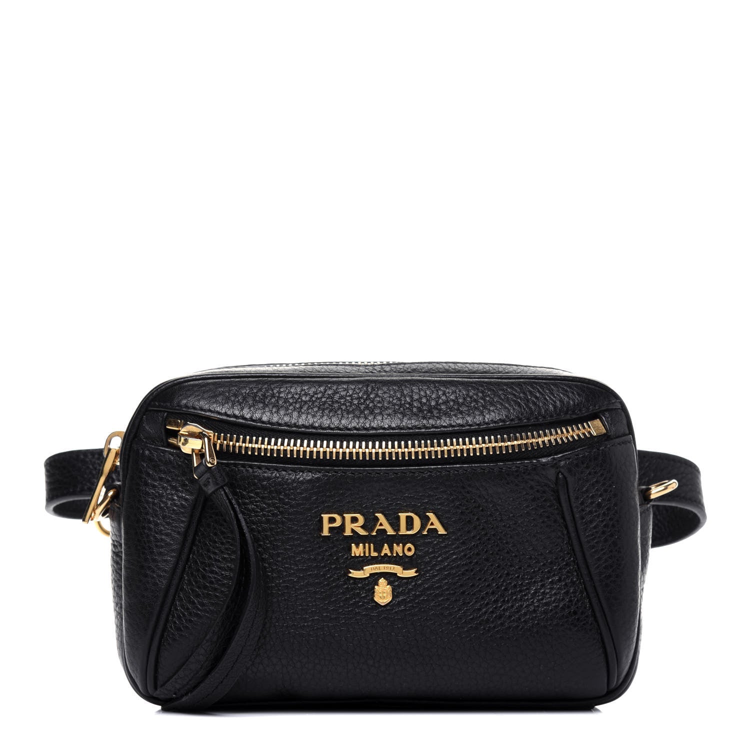 Prada Vitello Daino Belt Bag Black 3 of 14