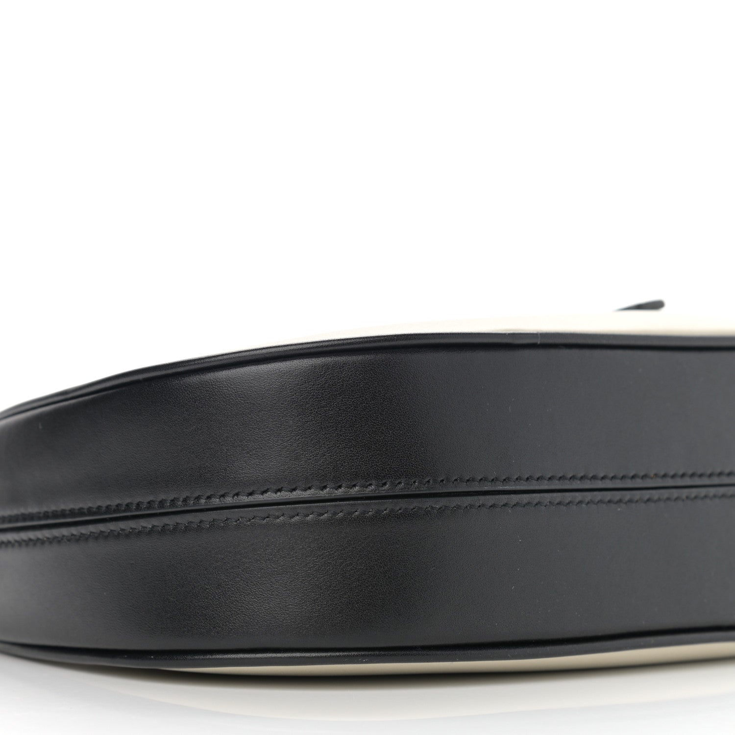 Saint Laurent Shiny Calfskin Le Fermoir Hobo Blanc Vintage Black 9 of 10