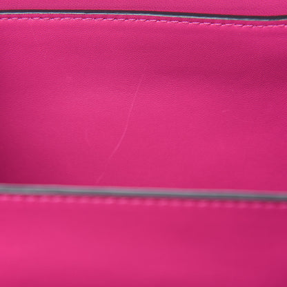 Valentino Garavani Shiny Nappa L'Amour Rockstud Shoulder Bag Fuxia 13 of 14
