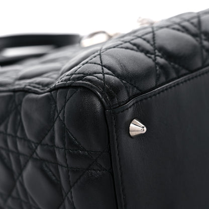 Christian Dior Lambskin Cannage Medium Lady Dior Black 8 of 18