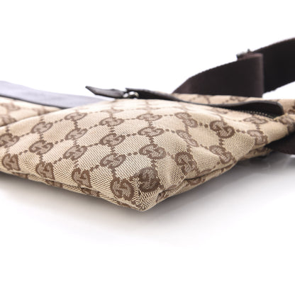Gucci GG Monogram Double Pocket Belt Bag Dark Brown 6 of 9