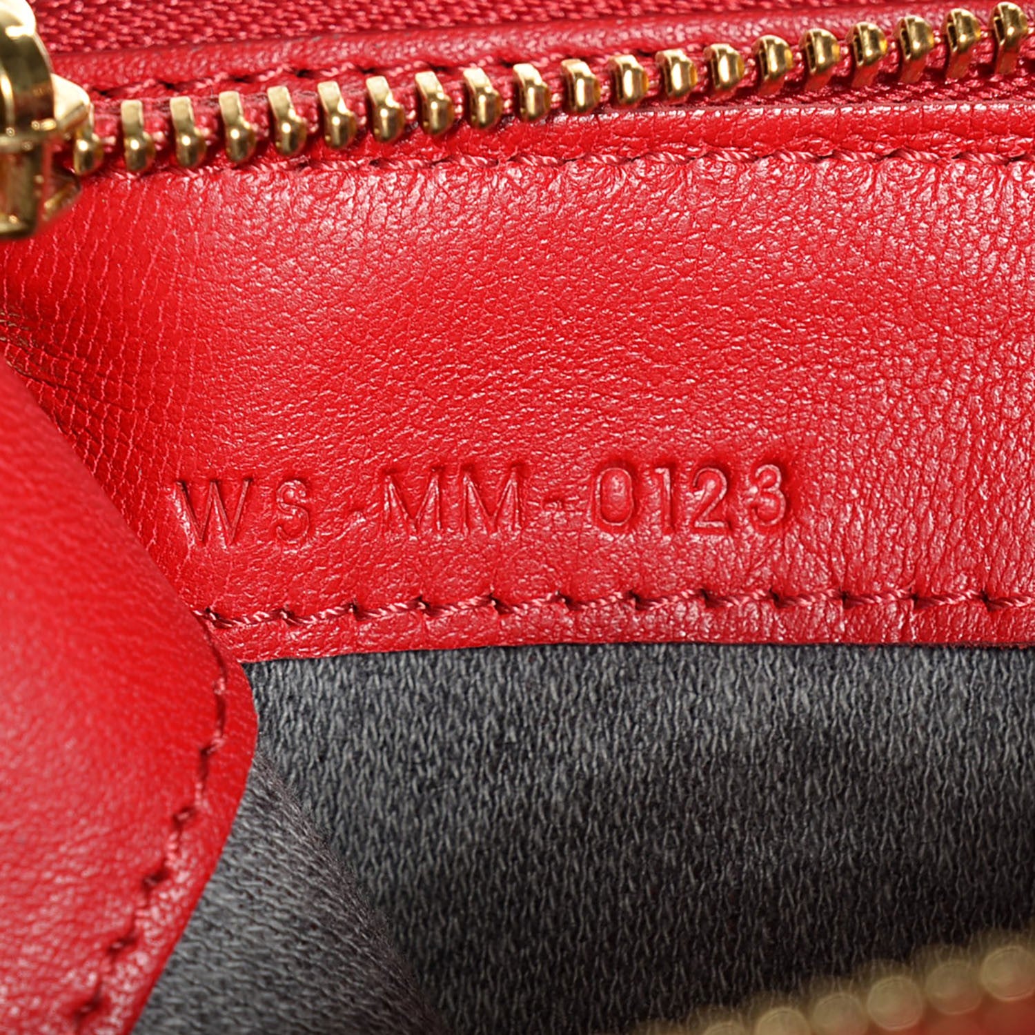 Celine Lambskin Large Trio Crossbody Bag Vermillion 8 of 8