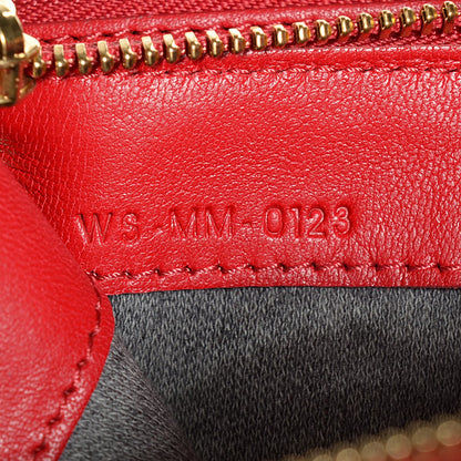 Celine Lambskin Large Trio Crossbody Bag Vermillion 8 of 8