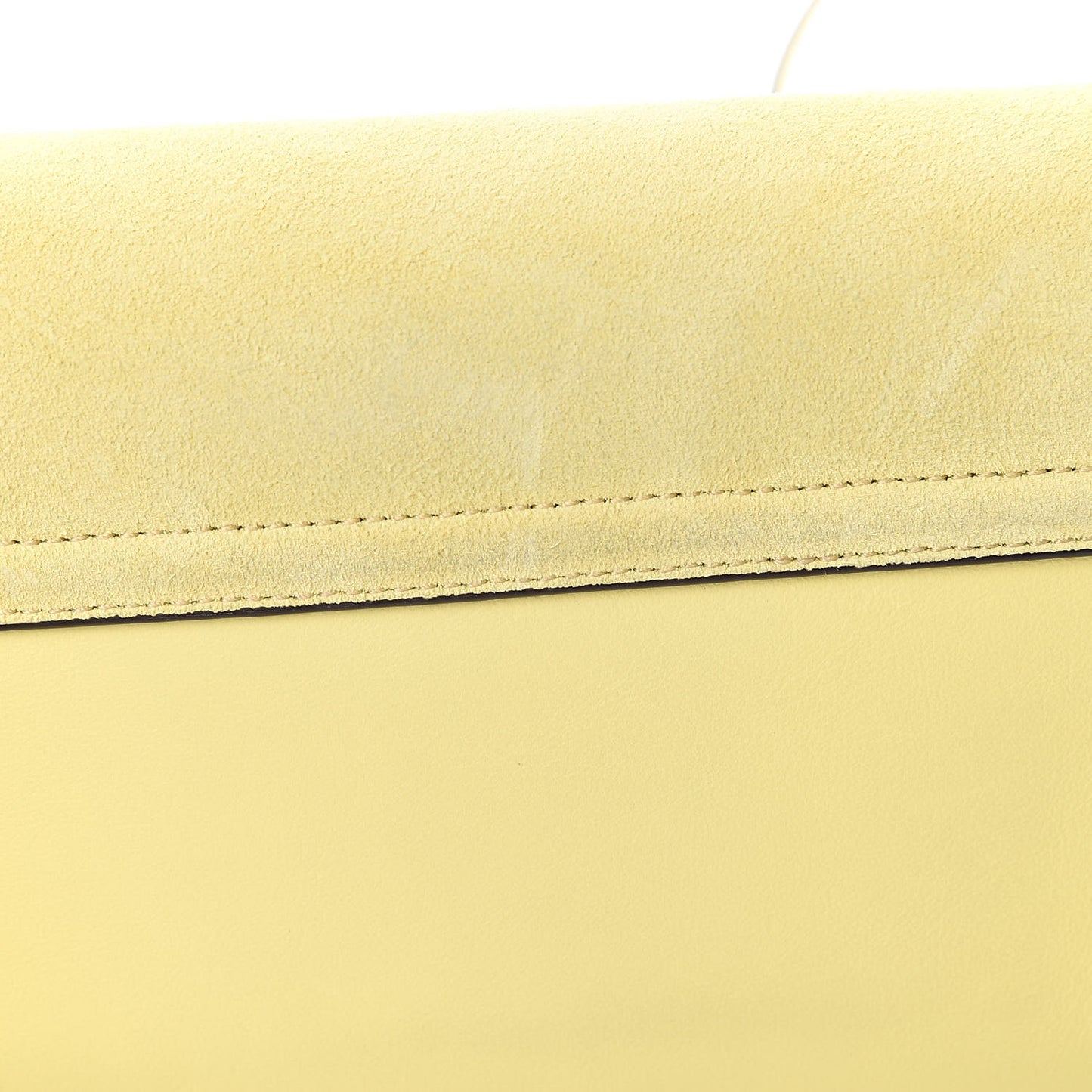 Suede Calfskin Small Faye Shoulder Bag Lemonade