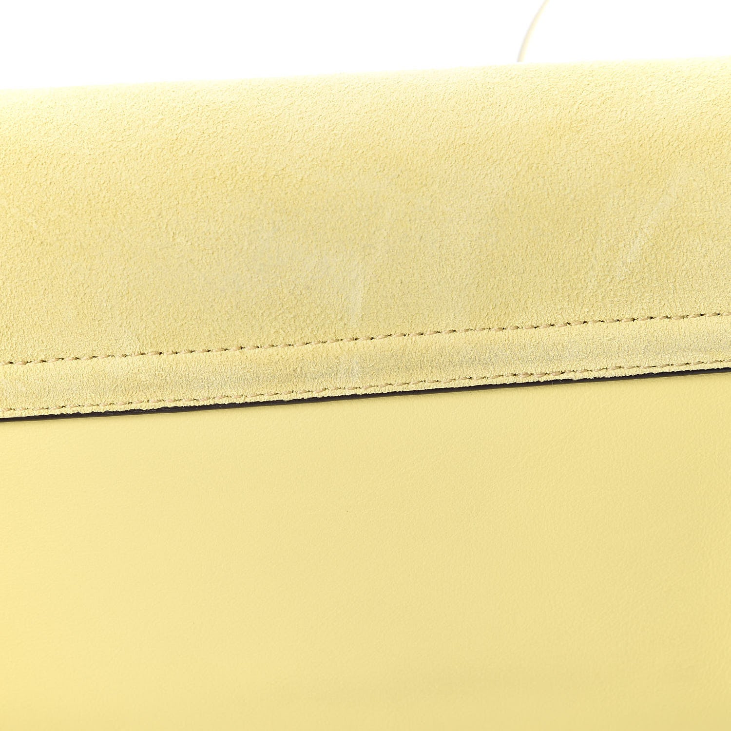 Chloe Suede Calfskin Small Faye Shoulder Bag Lemonade 10 of 11