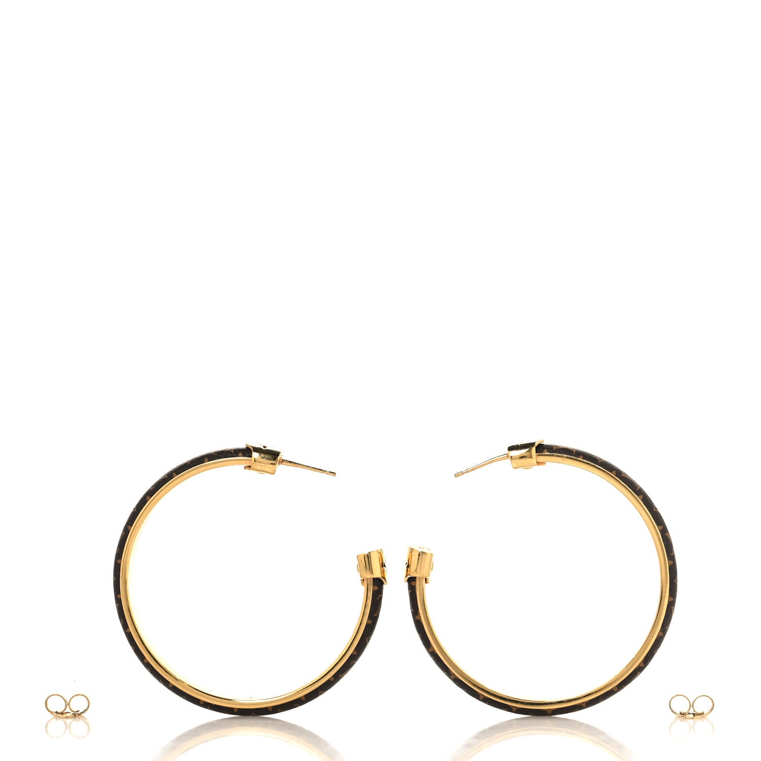 Louis Vuitton Monogram Hoop Earrings 3 of 5