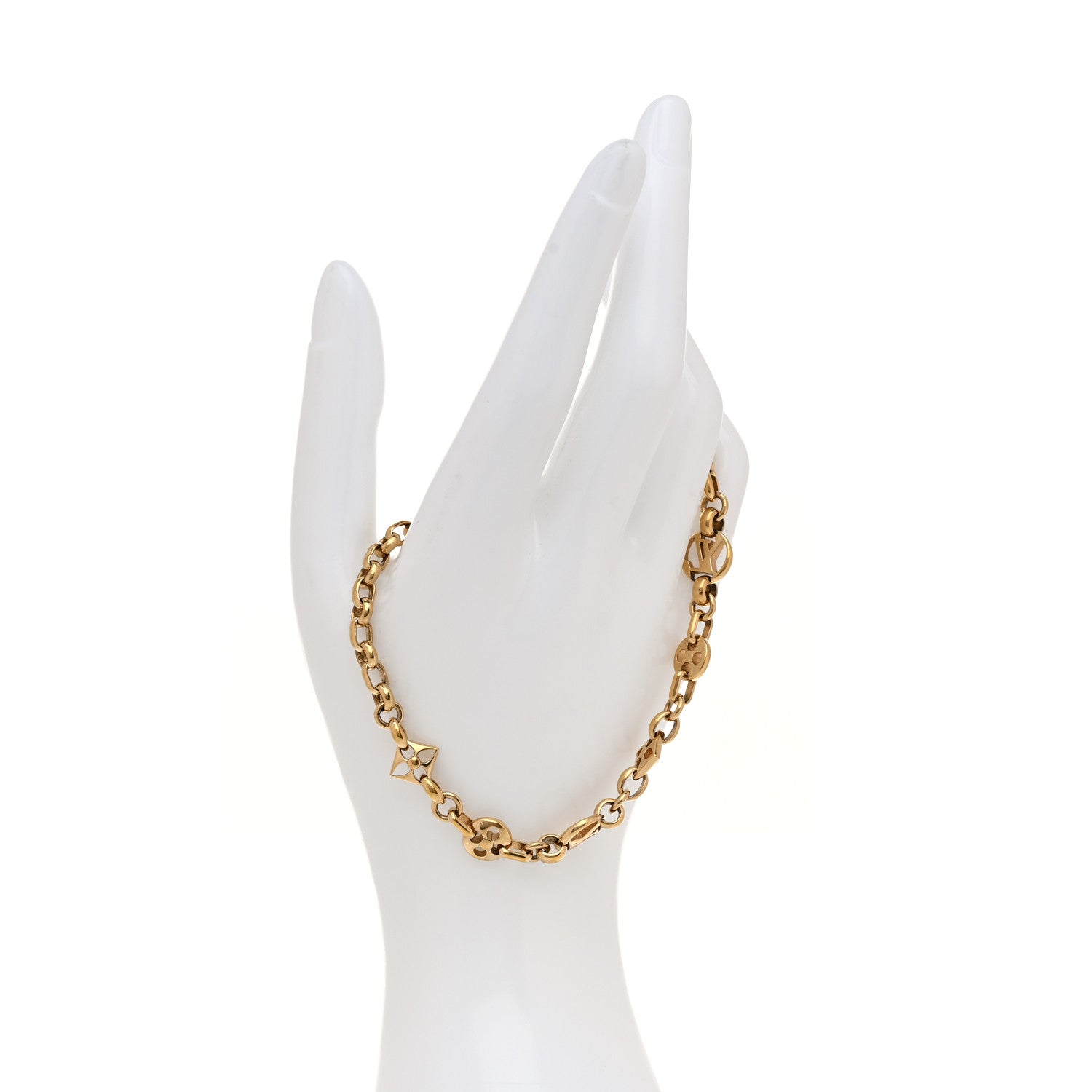 Louis Vuitton Metal Crazy In Lock Bracelet Gold 2 of 6