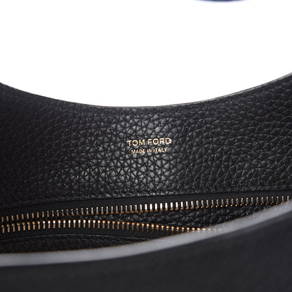 Tom Ford Grained Calfskin Tara Hobo Black 6 of 10