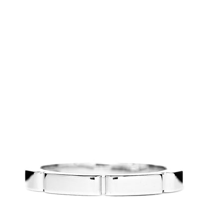 Cartier 18K White Gold 2.5mm Maillon Panthere Wedding Band Ring 50 5.25 3 of 5