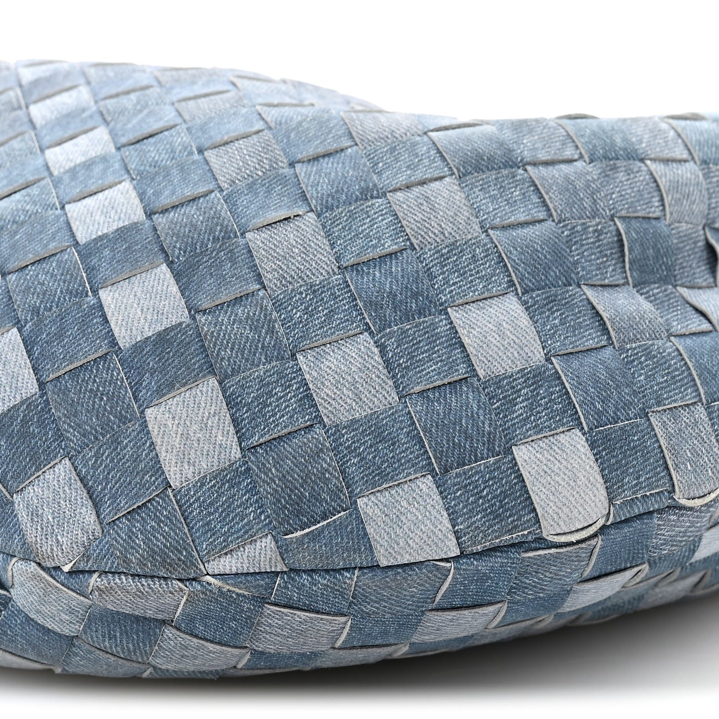 Nappa Denim Effect Intrecciato Teen Jodie Hobo Denim