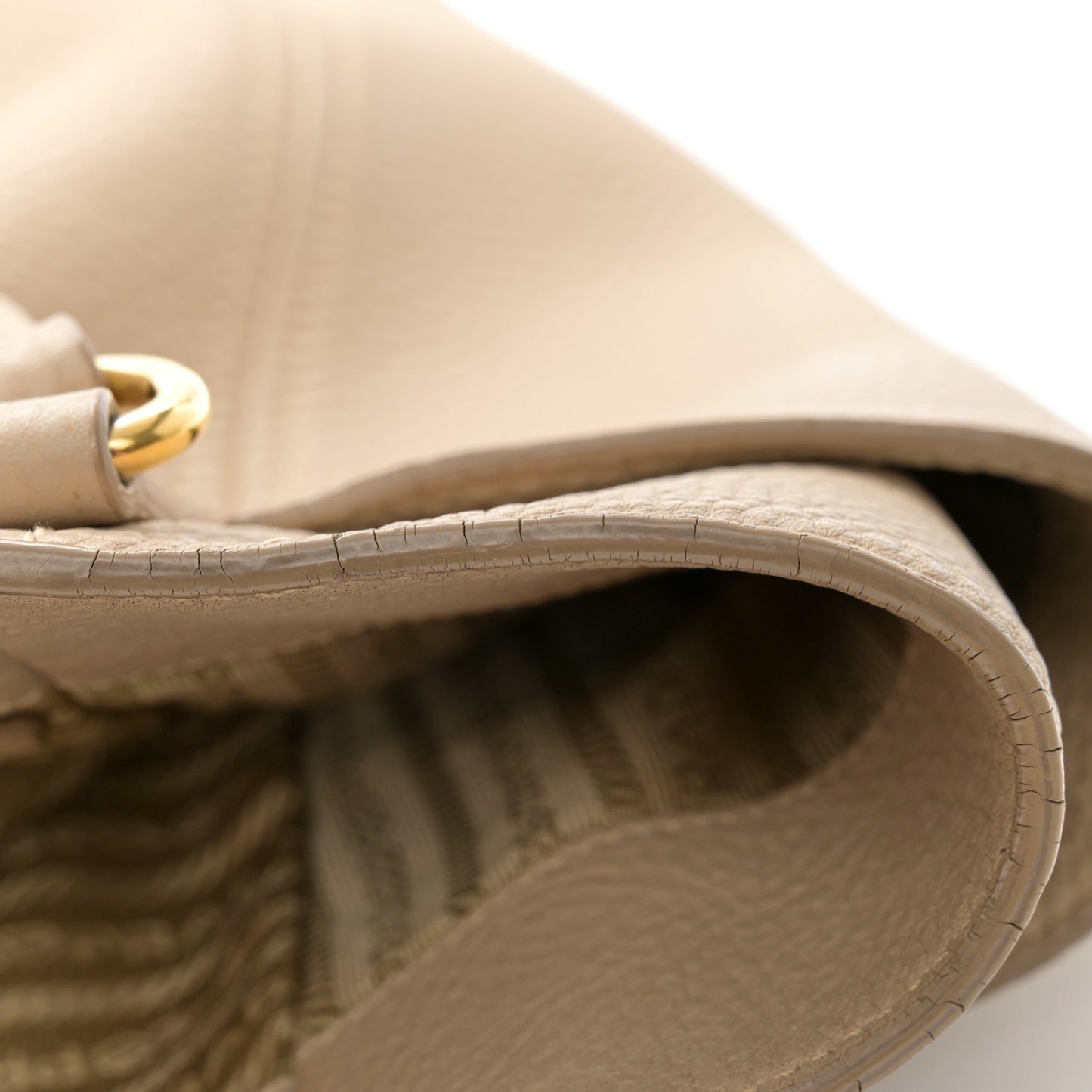 Vitello Daino Shoulder Bag Sabbia