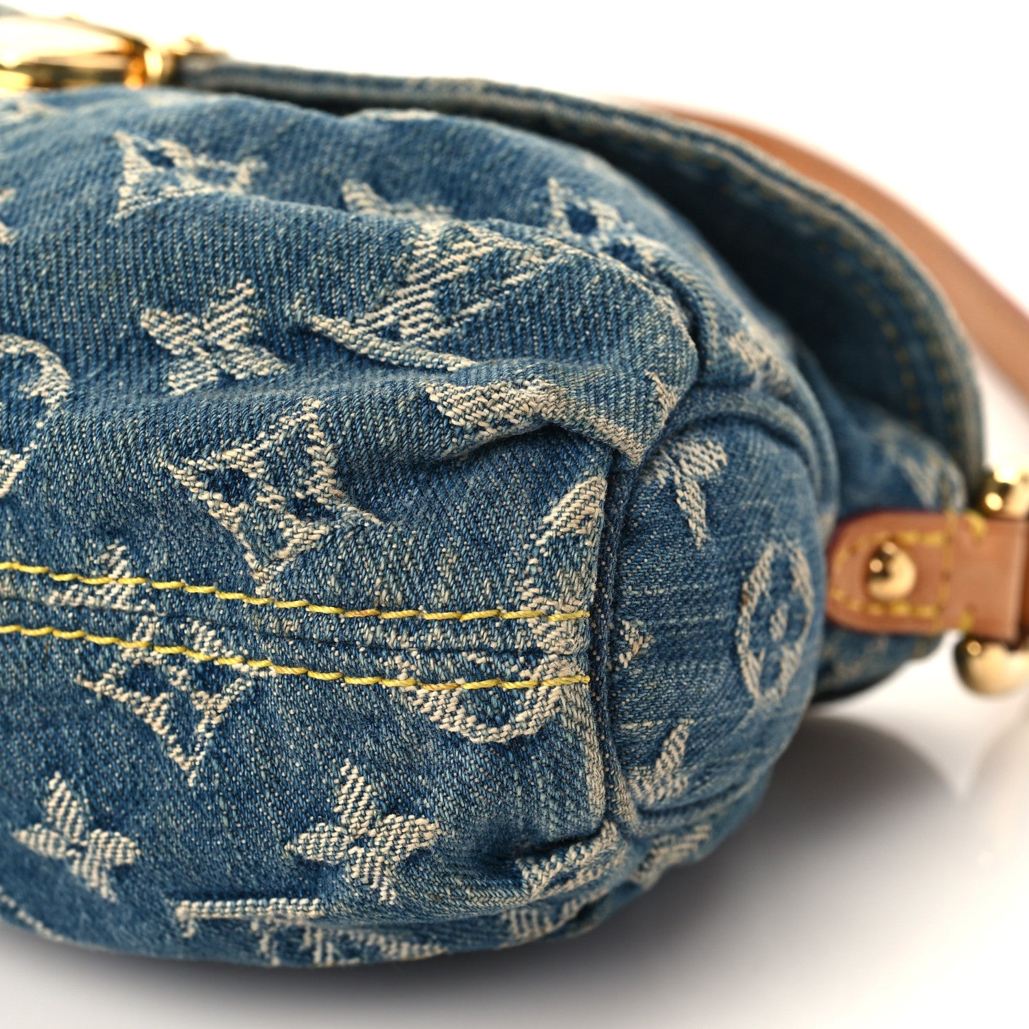 Louis Vuitton Monogram Denim Mini Pleaty Blue 8 of 10